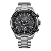 CITIZEN 100m waterproof, solar Quartz, titanium strap, , men's watch, black dial CC4058-67X juoda