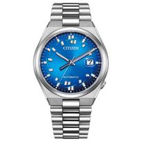 CITIZEN ×TSUYOSA Kolekcijos serija 50 metrų atsparumas vandeniui datos rodymas automatinis/rankinis mechaninis judėjimas Plieninis dirželis 40 mm tas pats stilius m NJ0157-81L mėlyna