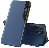 Hurtel Eco Leather View dėklas skirtas Samsung Galaxy A22 4G, mėlynas