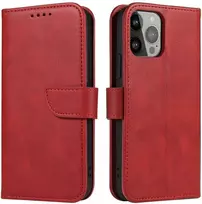 Hurtel Magnet atverčiamas dėklas skirtas Samsung Galaxy S23 +, raudonas