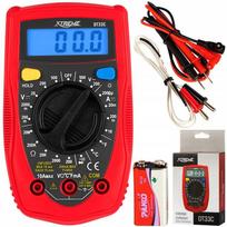 Profesjonalny Multimetr Miernik Prądu Napięcia Elektryczny Lcd Bateria 9V