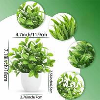 New Fake Potted Flowers Bonsai Table Decor Artificial Flower False Plants Potted Ornaments Home Garden Decor