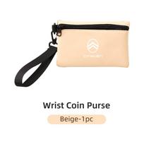 Car Logo ID Credit Bank Card Holder Wallet Small Money Case Wallet Coin Purse Card Bag For Citroen C4 C3 C5 C2 Celysee Berlingo smėlis