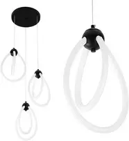 Lubinis šviestuvas Toolight Šviestuvas LED G022-3CPR Juodas