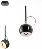 Lubinis šviestuvas Toolight Šviestuvas lubinis LED G087-1CP Juodas CHROME