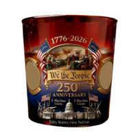 250 Anniversary Whiskey Decanter Bottle U.S. 250th Anniversary Commemorative Whiskey Glass Father's Day Gift for Liquor Bourbon Wine B