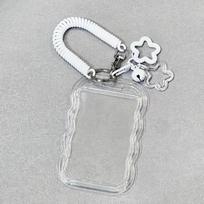1pc Heavy Duty Retractable ID Holder with Keychain & Wrist Strap-Transparent PVC Card Holder,Anti-Theft Design,Durable ID Card balta