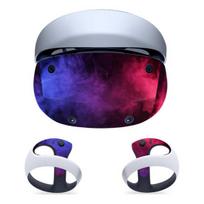 VR akinių lipdukas Unikalus skaidrus raštas Apsauginis nuo įbrėžimų Lengvai montuojamas Lipdukas VR ausinėms, skirtas PS VR2 violetinė