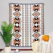Jacquard Sofa Towel Multi Size Multiple Thickening Outdoor Picnic Mats Multipurpose Tassel Soft Comfort Cover Cloth Blanket 90x90cm