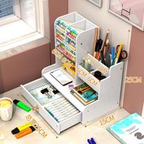 Slanted Marker & Pen Storage Drawer Organizer