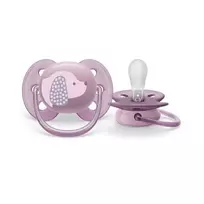 „Philips Avent“ itin minkštas čiulptukas DECO 6-18M (1 vnt.) mergaitėms SCF092/05