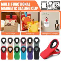 Food Grade Magnetic Refrigerator Clips for Household Snack Storage Moisture Proof Sealing Bag Clips Kitchen Magnetic Seal Clamp One Size