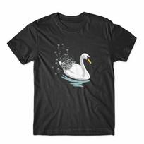 Swan Dandelion T-Shirt Mens Womens Tees Top 100% Cotton Premium Tee NEW 4XL