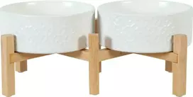 Zolux dubenėlis keramikinė šuniui KERAMO DUO balta 2 x 700 ml