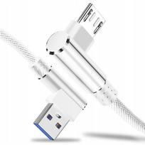 Kabel Micro Usb Szybkie Ładowanie Kątowy 90° Koanni Kb18_Biały