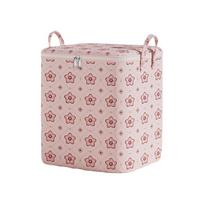 Non-woven Fabric Luggage Moving Bag Cherry Blossom Pattern Clothes Packing Box  Wardrobe M rožinė