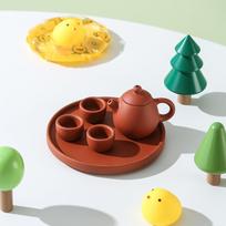 Antique Miniature Tea Set Funny Kung Fu Tea Set Handmade Pottery Teapot  for Beginners Style 10