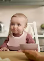 BabyBjorn Baby Feeding Set - komplektas do karmienia, 3 vnt. | Powder Rožinė