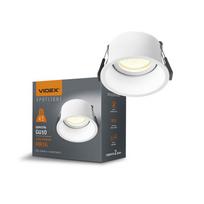 Oprawa Wpuszczana Ruchoma Biała Okrągła Halogen Gu10 Spotlight Videx