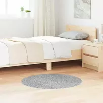 Neslystantis plaukuotas kilimas Pilka 90 x 90 cm PP