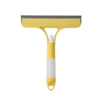 3 in 1 Car Glass Cleaning Wiper Microfiber Scrub Squeegee Car Door Window Cleaner 3 in 1 Function with Spray Bottle geltona