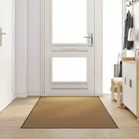 Durų kilimėlis Kremas ir juoda 120 x 300 cm Poliamidas ir PVC