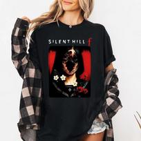 Silent Hill F Shirt: Creepy Japanese Horror T-Shirt Summer Men's and Women's Loose and Breathable T-shirt Top S įvairiaspalvis