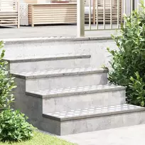 Laiptų danga Stačiakampio 2 pcs Sidabro 100 x 30 cm Aliuminis