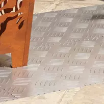 Laiptų danga Stačiakampio 4 pcs Sidabro 90 x 40 cm Aliuminis