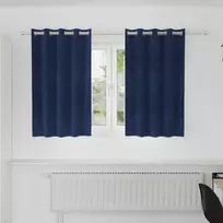 Užtemdymo užuolaidos 2 vnt. Tamsiai mėlyna 140 x 140 cm Aksomas