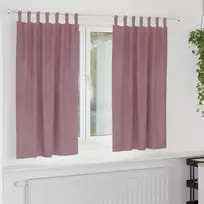 Užtemdymo užuolaidos 2 pcs Tamsiai rožinė 140 x 175 cm Aksomas