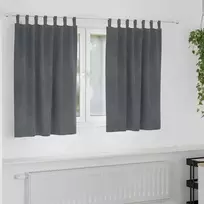 Užtemdymo užuolaidos 2 pcs Šviesiai pilka 140 x 140 cm Aksomas