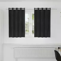 Užtemdymo užuolaidos 2 pcs Juoda 140 x 140 cm Aksomas