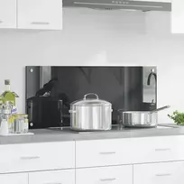 Virtuvės atbraila Tamsiai pilka 100 x 40 cm grūdintas stiklas