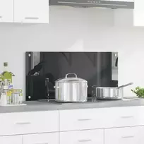 Virtuvės atbraila Tamsiai pilka 90 x 40 cm grūdintas stiklas