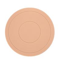 1Pc Durable Round Silicone Coaster Thickened High Temperature Resistant Soft Placemat 22cm Insulation Pad Kitchen Tools (pink,1) rožinė