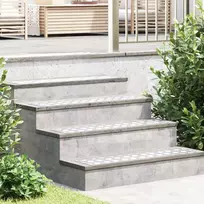Laiptų danga Stačiakampio 4 pcs Sidabro 90 x 20 cm Aliuminis