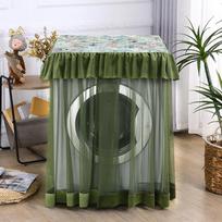 Universal Drum Washing Machine Cover Lace Mesh Home Decor Front Load Laundry Washer-dryer Dust Covers Household Dust Cover Cloth