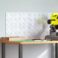 Laiptų danga Stačiakampio 4 pcs Sidabro 40 x 20 cm Aliuminis
