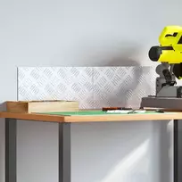 Laiptų danga Stačiakampio 2 pcs Sidabro 40 x 20 cm Aliuminis