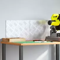 Laiptų danga Stačiakampio 2 pcs Sidabro 40 x 30 cm Aliuminis