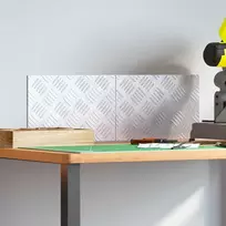 Laiptų danga Stačiakampio 2 pcs Sidabro 30 x 20 cm Aliuminis
