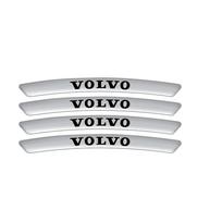 4pcs Aluminum Car Styling Wheel Rims Racing Stickers Badges For Volvo RDESIGN T6 AWD S40 S60 S90 XC40 XC60 XC90 Auto Decoration