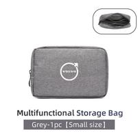 Cars Accessories Three-layer Charger Data Cable Organizer Bag For Volvo XC60 S60 V40 V60 XC40 V70 XC90 V90 V50 S90 S80 C30 S40