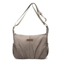Large Capacity Crossbody Bag Women's Shoulder Bag Water-Repellent Nylon Bag chaki