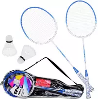 Jokomisiada badmintono rinkinys užsegamame dėkle Raketės + plunksnelės SP0819