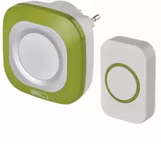 36 melodijų belaidis skambutis su mygtuku Emos IP44/230V/150m
