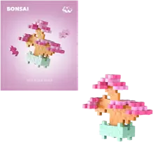 Plus Plus konstruktorius AUGALAI - rožinis bonsas