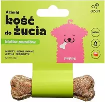AZANKI Kaulas su vabzdžiais ir probiotikais šuniukams – Šuns skanėstas – 10 cm