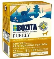 BOZITA Purely Paté Duoprotein vištiena ir elniena - šlapias šunų ėdalas - 370 g